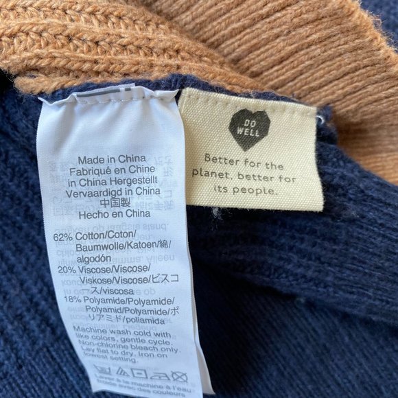 Madewell BNWT crew neck colorblock sweater pocket - Picture 8 of 10